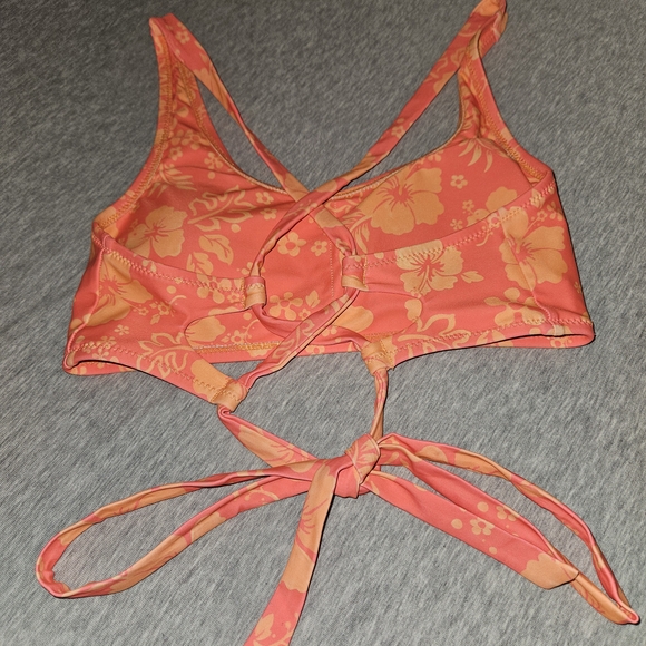 Floral Bikini Set in Orange and Yellow - Picture 2 of 2